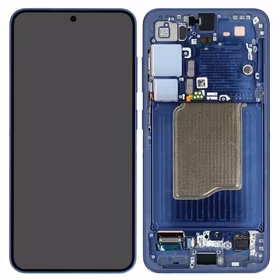 Ekranas Samsung S931 S25 su lietimui jautriu stikliuku ir rėmeliu Navy originalus (used Grade B)