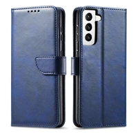 Elegantiškas magnetinis dėklas Flip Cover Samsung Galaxy S22+ (S22 Plus) mėlynas