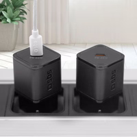 SBS TETRGAN1C20K 20W GaN USB-C sieninis įkroviklis su Power Delivery - juodas