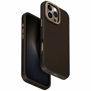 Uniq Keva Max Magclick įkrovimo kamera su stovu dėklas telefonui iPhone 16 Pro Max - ruda