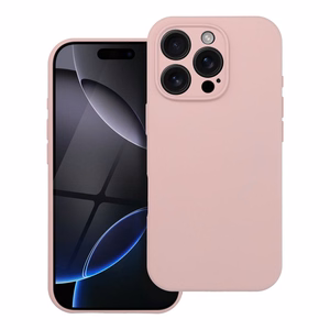 Silikoninis dėklas 2mm IPHONE 16 suderinamas su Magnetine smėlio rožinė