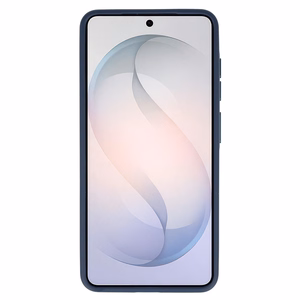 Liavec Soft Case dėklas su metaliniu rėmeliu, skirtas Samsung Galaxy S26, tamsiai mėlynas