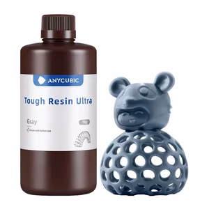 ANYCUBIC Tough Resin Ultra derva, pilka