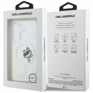 Karl Lagerfeld dėklas Magnetic IML Peekaboo Choupette skirtas Samsung Galaxy S26 skaidrus