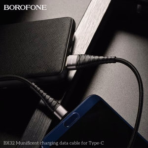 USB laidas Hoco BX32 juodas Type-C 100cm (iki 5A)