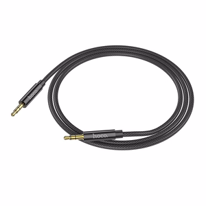 AUX laidas Jack 3,5 mm į Jack 3,5 mm Hoco 1 m UPA19 juodas