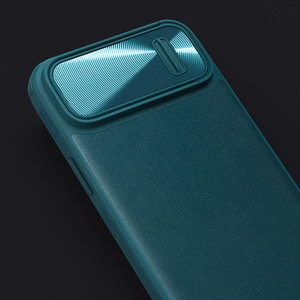 Nillkin CamShield odinis S dėklas iPhone 14 Plus su kameros dangteliu žalias