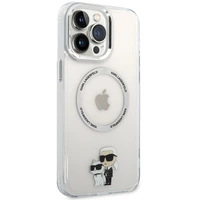 Karl Lagerfeld KKLHMP13XHNKCIT iPhone 13 Pro Max 6.7" hardcase permatomas Iconic Karl&Choupette Magsafe