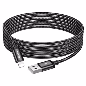 Kabelis USB-A į Lightning Hoco 2,4A 3 m X91 juodas