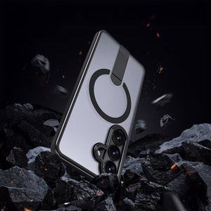 Hybrid Armor X deklas Samsung Galaxy S26 Ultra su stovu, suderinamas su MagSafe - juodas