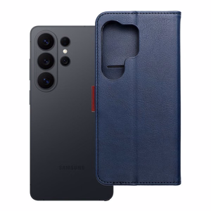 Atverčiamas dėklas Motorola G17 Split Book, tamsiai mėlynas ir raudonas