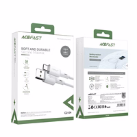 Acefast USB kabelis - USB Type C 1.2m, 3A baltas (C2-04 baltas)