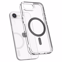 Spigen Ultra Hybrid Magnetinis anglies pluošto dėklas telefonui iPhone 16e - skaidrus