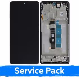 LCD ekranas suderinamas su Xiaomi Poco M6 Pro 4G / Redmi Note 13 Pro 4G su rėmeliu / juodas (mėlynas) / (Service Pack)