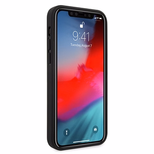 Guess GUHCP12LVSATMLRE iPhone 12 Pro Max 6.7" raudonas/raudonas kietas dėklas Saffiano