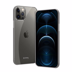 Crong Crystal Slim dėklas, skirtas iPhone 12 Pro Max, skaidrus