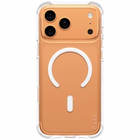 CARE by PanzerGlass Madingas Samba dėklas su baltu Magnetiniu iPhone 17 Pro Max - Skaidrus