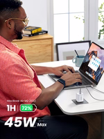 Įkroviklis Ugreen CD294 45W GaN 2xUSB-C baltas