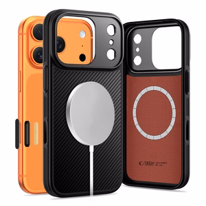 Tech-Protect Kevlar Aramid MagSafe dėklas iPhone 17 Pro juodas