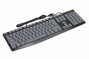iBOX Eris USB klaviatūra, pilka/juoda