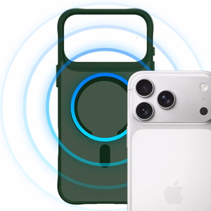 "3mk Smoke MagCase" dėklas "iPhone 17 Pro" - žalias permatomas