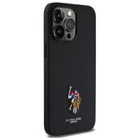 US Polo USHCP15XPEMK iPhone 15 Pro Max 6.7" juodas/juodas Siuvinėta DH spalva