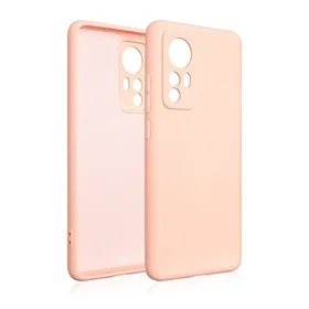 Beline Dėklas Silicone Xiaomi 12 rožinis auksinis
