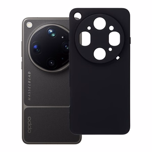 Silikoninis dėklas Oppo Find X9 ULTRA, juodas
