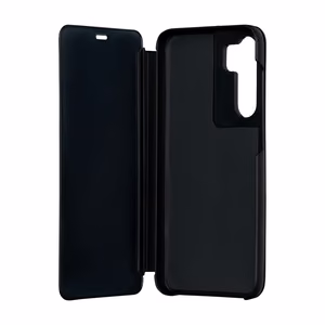 Sulankstomas veidrodinis dėklas, skirtas "Samsung Galaxy S23 FE", juodas