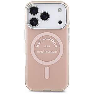 Karl Lagerfeld IML Karl RSG Logo MagSafe чехол для iPhone 17 Pro - розовый