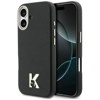 KARL LAGERFELD case for IPHONE 17 compatible with MagSafe KLHMP17S5PGFKHGK (PU FW W/ KHead Logo) black