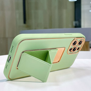 Naujas Kickstand dėklas telefonui iPhone 12 su stovu mėlynas