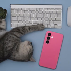 Silikoninis dėklas 2mm XIAOMI REDMI 15 4G rožinis