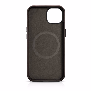 iCarer Oil Wax Premium odinis dėklas iPhone 14 Plus Magnetinis odinis dėklas su MagSafe Rudas (WMI14220703-BN)