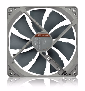 Noctua NF-P14S REDUX-1500 PWM kompiuterio aušinimo sistema, korpuso ventiliatorius 14 cm pilkas