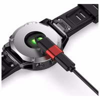 Adapteris Lightning Beline laikrodžių įkrovimui Garmin raudonas