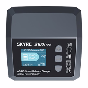 SkyRC S100neo AC/DC išmanusis įkroviklis