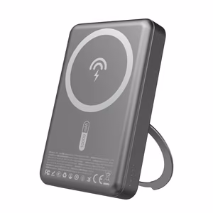 Dudao K28 10000mAh PD 22.5W MagSafe Powerbank with Metal Case and Ring Stand - Gray