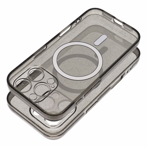 Dėklas telefonui MAG COVER suderinamas su MagSafe SAMSUNG S25 – skaidrus blizgučiai