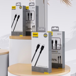 Dudao L9C Max 240W PD USB-C - USB-C kabelis 2m - juodas