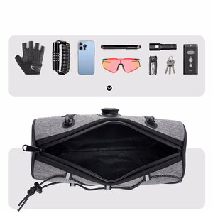 Rockbros TL002 ROAD TO SKY 1.5L Waterproof Handlebar Bike Bag - Gray