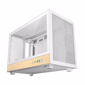 DeepCool CH260 Wood – computer case with wood trim, white
