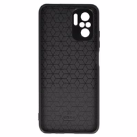 Tel Protect CARBON dėklas telefonui Xiaomi Redmi Note 10/Note 10S/Poco M5S juodas su mėlyna juostele
