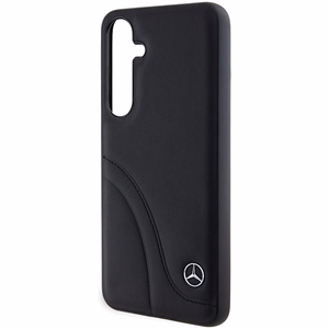 Mercedes odinis Curved Stitches dėklas telefonui Samsung Galaxy S24 - juodas