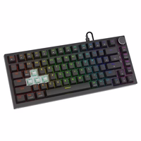 Savio ASTRAL BLACK JADE klaviatūra Žaidimams USB QWERTY JAV tarptautinė versija Juoda