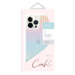 Uniq Coehl Linear dėklas telefonui iPhone 14 Pro - perlamutrinis