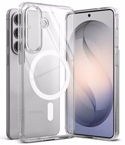 Ringke Fusion Magnetic MagSafe Dėklas for Samsung Galaxy S26 - skaidrus