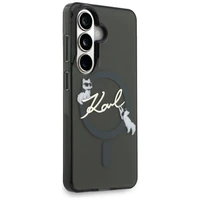 Karl Lagerfeld IML KC Script MagSafe Dėklas for Samsung Galaxy S26 Plus - juodas