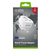 Adapteris iš Schuko/DE sieninio kištuko į universalų kištuką