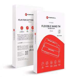 Hibridinė nano stiklo plėvelė pjovimo aparatui Forcell F-Protect Flexible NANO 7H 196 x 125 mm 25 vnt.